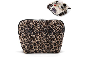 HiTotes Travel Makeup Bag Cheetah Print Cosmetic Bag Leopard Toiletry Bags: Print Design and Production Notes