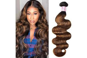 Beauty Forever #FB30 Color Brazilian Body Wave Hair Weave, 12Inch One Bundle Highlight Ombre Color Unprocessed Virgin Remy Human Hair Extension: Ombre Dyeing and Production Notes