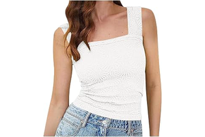 Women's Fashionable Jacquard Floral Camisole - Square Neck Design, High-Elasticity Slim Fit Sleeveless Vest for Sportswear: Jacquard Weave and Production Notes