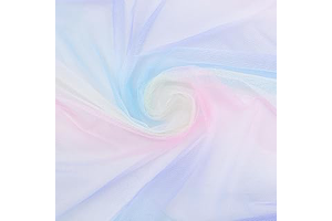 MAYJOYDIY 5.5 Yards x 59 Inch Rainbow Tulle Fabric, Gradient Sheer Rainbow Mesh Net for Tutu Skirts, Party Decor, Wedding Crafts & Home: Ombre Dyeing and Production Notes