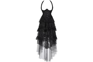 Underbust Corset with Strap Dress Skirt Costume Renaissance Plus Size Top Lace up Jacquard Floral: Jacquard Weave and Production Notes