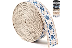 Heavy Duty Cotton Webbing 1.5 Inch for Bag-Blue White 6 Yards: Jacquard Weave and Production Notes