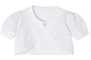 Girls Cardigan Sweater Toddler Baby Kids Knit Bolero Shrug: Jacquard Weave and Production Notes