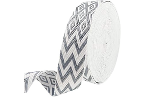 1.5 Inch Jacquard Nylon Webbing 10 Yards for Bag Strap Craft, Grey: Jacquard Weave and Production Notes