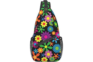 Pattern Printed Sling Bag for Women Men Crossbody Shoulder Backpack Chest Bags Gym Travel Hiking Casual Daypack: Print Design and Production Notes