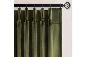 Olive Green Velvet Blackout Curtains 84 Inches 2 Panels Forest Green Elegant Vintage Pinch Pleated Drapes for Living Room Bedroom Thermal: Print Design and Production Notes