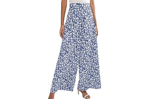 Women's Floral Print Loose Pants Casual Lightweight Wide Leg Trousers Long Palazzo Pants: Print Design and Production Notes