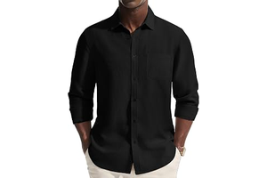 Mens Dress Shirts Linen Long Sleeve Button Down Casual Shirt for Men: OEM Production and Sizing Notes