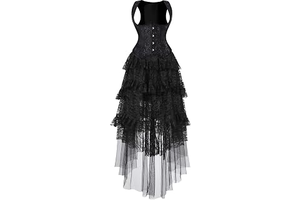 Vest Corset Dress Skirt 2 Set Underbust Womens Jacquard Cincher: Jacquard Weave and Production Notes