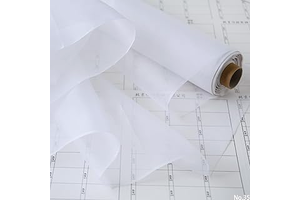 100% Pure Silk Organza, 5 mommes Thick. It is Used for DIY Sewing of Clothes and Wedding Dresses, as Well as Handicraft Production. Width: 44: Fabric Sourcing and Quality Notes