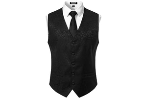 Mens Paisley Dress Vest Jacquard Suit Waistcoat: Jacquard Weave and Production Notes