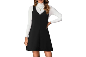 Women's Corduroy Overalls Dress Mini Pinafore Jumpers Fall Dresses: OEM Production and Sizing Notes