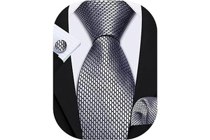 Mens Tie Set Plaid Check Stripe Neckties Pocket Square Cufflinks: Jacquard Weave and Production Notes