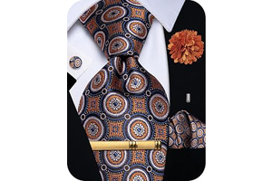 Ties for Men Silk Paisley Floral Necktie Pocket Square Set 5PCS: Jacquard Weave and Production Notes