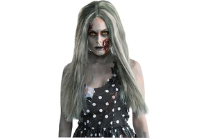 Rubies Creepy Zombie Wig for Adults, Women's No Size: Ombre Dyeing and Production Notes