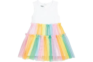 Toddler Girl Rainbow Ombre Tutu Tank Dress: Ombre Dyeing and Production Notes