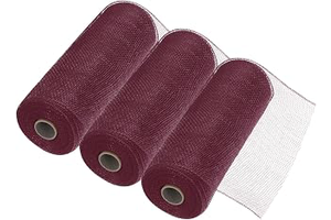 MECCANIXITY 3pcs 10 Inch Poly Burlap Mesh for Wreath, Decorative Mesh Fabric Ribbon 10 Yard for Fall Easter Christmas Flower Bow, Burgundy: Fabric Sourcing and Quality Notes