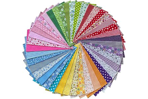 42PCS Cotton Fabric Bundles, 10"x10" Cotton Fabric Patchwork Squares Floral Patterns Printed Arts Craft DIY Cloths for Sewing Quilting: Print Design and Production Notes