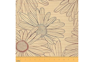 Feelyou Daisies Blossom Fabric By The Yard Decorative: Fabric Sourcing and Quality Notes