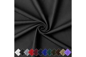 58"W Poly Cotton Twill Fabric - 65% Polyester 35% Cotton - Sold by The Yard - for Pants, Jackets, Skirts, Upholstery, and Work Uniforms(1Y,Black): Fabric Sourcing and Quality Notes