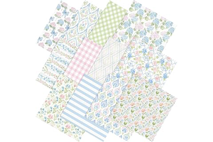 Moukeren 12 Pcs Hydrangea Cotton Fabric Bundle Fat Quarter 18''x 22": Print Design and Production Notes